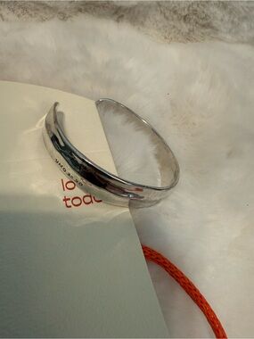 UNO de 50 Polished Silver-Tone Open Cuff Bracelet